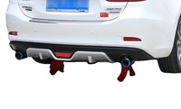 Kit Carrosserie Amélioré : Diffuseur Arrière Rouge et Spoiler pour Pare-chocs, Pièces Auto en PP pour Mazda 6 Atenza 2013-2019, Accessoire de Tuning
