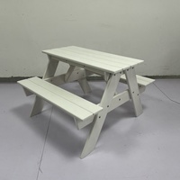 Usine directe qualité ENFANTS HDPE POLY EXTÉRIEUR TABLE DE PIQUE-NIQUE