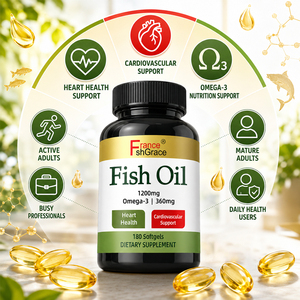 Fabricante Mayorista de Suplementos de Aceite de Pescado Shecome con Omega 3 EPA y DHA para el Apoyo a la Salud del Corazón, 180 Cápsulas Blandas de Aceite de Pescado - Product Image 3