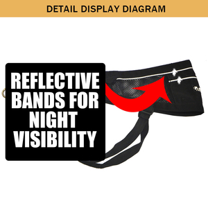 Sabuk Kustom untuk Berlari atau Berjalan Balap Pro Menarik Husky Menjamur Latihan Bikejoring Anjing Peliharaan Sabuk Skijoring Canicross - Product Image 4