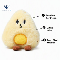 Jouet en peluche en forme de fromage à la catnip, peluche douce en forme de larme pour chat, accessoires interactifs pour le jeu et la câlin, vente en gros