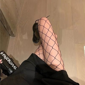 Sexy Panty Women's <b>Fishnet</b> Tights With Rhinestones Sheer Thin Polyester Spring Summer Fashion - Product Image 4