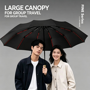 Paraguas de Nylon de <span class=keywords><strong>12</strong></span> Varillas, Plegable en Tres Secciones, Resistente al Viento, Protección Solar, Automático, para Hombre y Mujer, de Lujo, para Negocios, 100 cm de Diámetro Abierto - Product Image 1