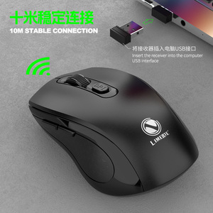 LIMEIDE Wireless <b>Mouse</b> 2.4Ghz Optical 5 Buttons Ergonomic Right Hand Gaming <b>Mouse</b> - Product Image 2