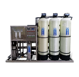 เครื่องกรองน้ำดื่มอุตสาหกรรมสแตนเลส RO ขนาด 2 ตัน/ชม. ควบคุมด้วย PLC พร้อมปั๊ม 5 ขั้นตอนการกรอง รับประกัน 1 ปี สำหรับน้ำกร่อย - Product Image 1
