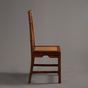 Chinese Style Red Bamboo High <b>Back</b> <b>Chair</b> Ming Style Zen Tea Room Furniture Living Room <b>Chair</b> - Product Image 2