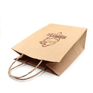 High Quality Gift Paper <b>Bag</b> Twisted Handle Carry <b>Bag</b> with Handle for Christmas Gift - Product Image 3