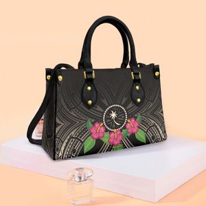 Polynesian Custom Personal ized New Trendy Design Damen handtaschen Luxus Top Griff Leder Umhängetasche Pu Umhängetasche Geldbörsen - Product Image 2