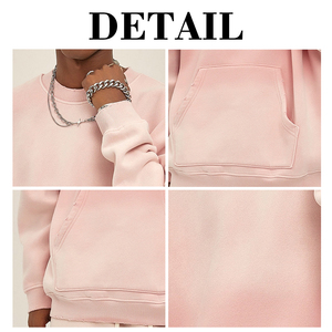 KingSen Sweat-shirt unisexe de haute qualité pour l'hiver, brodé, délavé, col rond, manches longues, en molleton français respirant, surdimensionné - Product Image 6