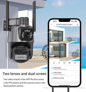 كاميرا منزلية ذكية خارجية بدقة 6 ميجابكسل مع عدسة مزدوجة وتتبع بالذكاء الاصطناعي وكشف الحركة وصوت ثنائي الاتجاه وتخزين سحابي واتصال واي فاي وزاوية واسعة - Product Image 5