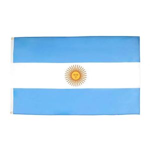 ธงชาติอาร์เจนตินาขายส่งสำหรับงานกีฬา ขนาด 90x150 ซม. (3x5 ฟุต) ผลิตจากโพลีเอสเตอร์ รับทำโลโก้ตามสั่ง พกพาสะดวก มีขนาดสั่งทำได้ - Product Image 3