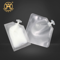 Pochette transparente Portable de voyage pour emballage de Lotion shampoing pochette à bec verseur Sachet d'échantillon en plastique 2ml