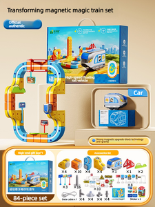 <span class=keywords><strong>Tren</strong></span> Magnético Educativo <span class=keywords><strong>de</strong></span> Alta Velocidad para Niños Beijies, Cubo <span class=keywords><strong>de</strong></span> Pista Magnética, Juguete <span class=keywords><strong>de</strong></span> Ensamblaje Magnético DIY para Niños - Product Image 5