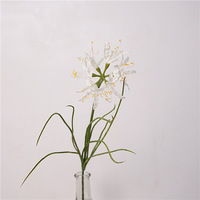 Fleurs artificielles 3D de lys araignée Mandara-Saha Lycoris - Tige unique en plastique et soie - Accessoires de photographie et décoration intérieure