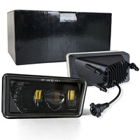 Feux antibrouillard carrés jaunes de 4,5 pouces 60W neufs IP67 6400 lumens pour Chevrolet Silverado 2007-2014, Avalanche 2007-2011 et modèles Yukon