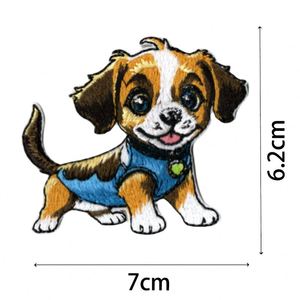 New Embroidery <b>Iron</b> on Cute Lifelike Pet Dog Patch for Bag Clothes Decoration - Product Image 4