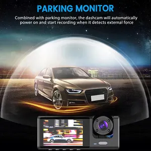 Tela IPS Car Dash Cam 1080P Gravador DVR Dashcam com WiFi G-Sensor Gravação de circuito Monitoramento de estacionamento câmera