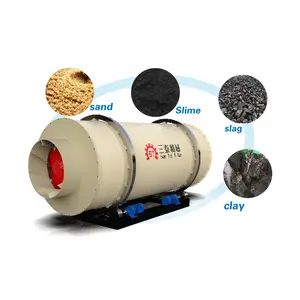 Clay Feldspar Mineral Powder Corn Straw Wood Chips Wood Sawdust Three Return Rotary Dryer