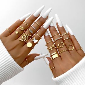 <span class=keywords><strong>Hifive</strong></span> Punk or papillon serpent fleur anneau ensemble femmes mode fête anneau bijoux haute couture bijoux anneau - Product Image 1