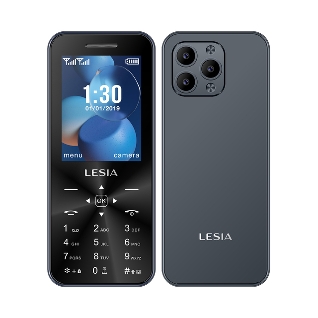 New I-Phone Look 2.8inch GSM Mobile Built-in 2500mah Dual SIM Cards Standby Regular Keypad 2G bar Phone Feature Phone