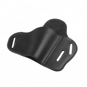 SANJIN Genuine Leather PU Concealed Tactical Waist <b>Belt</b> Hand Gun <b>Holster</b> for Outdoor - Product Image 1
