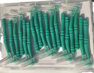 36 กล่องที่มีช่องว่างไม้จิ้มฟันแปรงฟันหัว flossing สุขอนามัยในช่องปากช่องว่างแปรงฟัน flossing ไม้จิ้มฟัน,