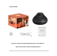 Diffuseur d'huiles essentielles portable à aromathérapie avec effet de flamme 3D