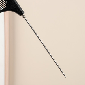 Professional Rat Tail Comb Large Steel Tooth Retractable Pointed Tail Salon Use - Product Image 3