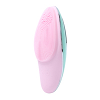 Mini brosse électrique de nettoyage du visage sans fil rechargeable Outil de massage et de vibration de voyage en silicone à main