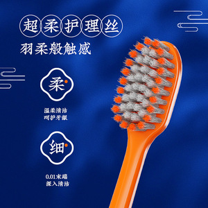 Chinese Style Soft Bristle Toothbrush Adult Manual Cleaning <b>Gum</b> Care High Quality Origin China - Product Image 2