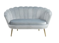 Fauteuil avec Design nordique moderne, pieds dorés, canapé avec tissu velours vert, vente en gros, livraison gratuite