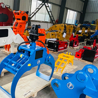 360° Rotating Hydraulic Log Grapple | WXLG04 Timber Grab for 6-9 Ton Excavator | High Performance