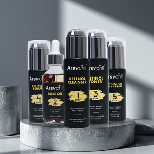 Kit de soins pour la peau pour hommes, huile naturelle Oem, produits de <span class=keywords><strong>soin</strong></span> du <span class=keywords><strong>visage</strong></span>, nettoyant, hydratant, Anti-âge, organique, 20 pièces - Product Image 3