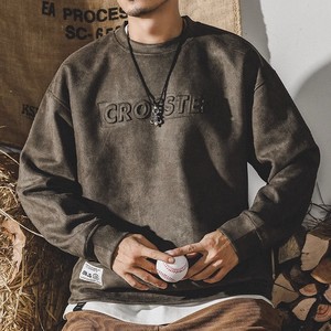Felpa Americana Pesante Lavorata all'Uncinetto da Uomo Inverno 2024 Nuovo Trendy Brand Retro Oversize con Motivo a Cuore - Product Image 2