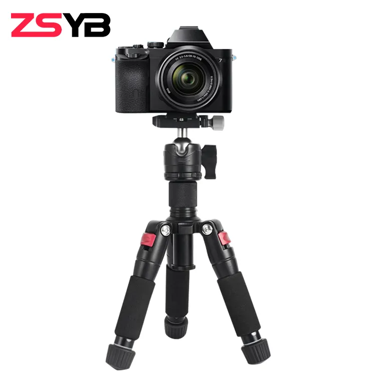 ZSYB kamera fotografi, Tripod Untuk kamera fitting Video dapat diatur aluminium Aloi