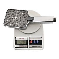 Ensemble de pommeau de douche à main haute pression 3 fonctions, pulvérisateur de douche carré en ABS avec tuyau en acier inoxydable de 1,5 m et support mural