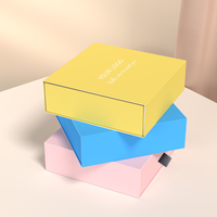 Boîte à bijoux en papier avec tiroir coulissant, personnalisable avec logo, pour boucles d'oreilles, colliers et bagues, vente en gros