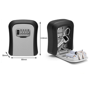 Ch Wall Mounted Key <b>Box</b> 90x38x116mm Mechanical <b>Combination</b> <b>Lock</b> Storage With Punch Free Feature - Product Image 1