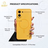 Coque 2-en-1 double couleur mate dépolie sans aimant pour iPhone 17 Pro Max iPhone 15 Pro Max, 6 couleurs en stock, commandes en gros