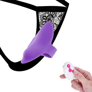 Remote Control Rechargeable Wearable Couple Sextoys Mini Butterfly Vibrating Panties Vibrator for Female