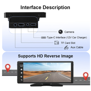 PND de 9.3 Pulgadas con Cámara 1080P, Navegador Portátil con Reproductor Multimedia para Android Auto y Carplay - Product Image 6
