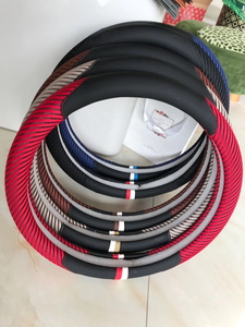 JQ253 Seda de Hielo + Cuero <span class=keywords><strong>Volante</strong></span> de Coche Antideslizante 38cm Cubierta de <span class=keywords><strong>Volante</strong></span> para Tarraco Arona Ateca <span class=keywords><strong>Ibiza</strong></span> Toled - Product Image 2