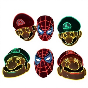 <span class=keywords><strong>Masque</strong></span> <span class=keywords><strong>de</strong></span> fête d'Halloween en plastique LED <span class=keywords><strong>Mario</strong></span> Super <span class=keywords><strong>Mario</strong></span> avec lumières LED pour costume <span class=keywords><strong>de</strong></span> mascarade - Product Image 5