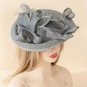 HZM-26058 Fascinador para mujer, sombrero de boda, sombrero único para fiesta Derby, sombrero de moda para iglesia, <span class=keywords><strong>sombreros</strong></span> Kentucky <span class=keywords><strong>Ascot</strong></span>, diadema nupcial - Product Image 5