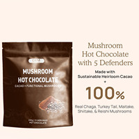 Mélange de café aux champignons naturels 7 en 1 : Extrait de Crinière de lion, Cordyceps, Ganoderma, Chaga, Amer, pour adultes