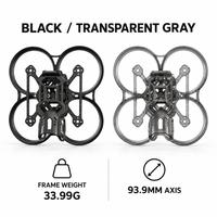 Châssis de drone FPV Brushless Whoop BETAFPV Pavo20 Pro II O4 Pro 93,9 mm en fibre de carbone 33,99 g 26x26 mm FC 20 mm support caméra