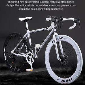 Bicicleta de Piñón Fijo de Velocidad Variable <span class=keywords><strong>para</strong></span> Adultos y Estudiantes, Bicicleta Ultraligera <span class=keywords><strong>para</strong></span> Hombres y Mujeres, Moderna, de Alta Gama, <span class=keywords><strong>para</strong></span> Carreras en Carretera y Desplazamientos Diarios, con Doble Freno de Disco - Product Image 6