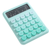 Calculatrice de bureau rose macaron mignonne, papeterie populaire pour jeunes étudiants