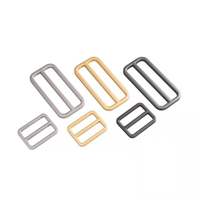 Sangle réglable pièces de curseur de haute qualité fer anneau carré ceinture en métal Zinc cuir plastique-sangle sac matériel accessoires