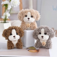 Porte-clés en peluche chien Cockapoo Kawaii, mignon, 3D, dessin animé, jouet animal en peluche, breloque de sac, pendentif, vente en gros